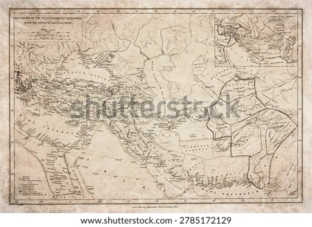 Map of the Hellenistic World After the Battle of Magnesia (19th Century Atlas)