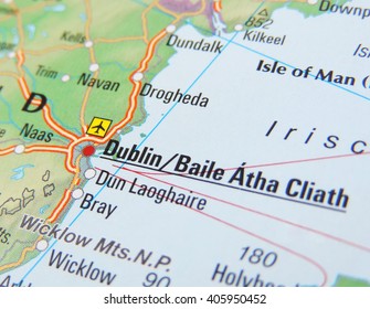 Map Ireland Focus On Dublin 260nw 405950452 