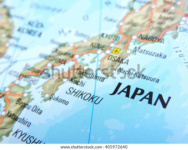 大阪を中心とした日本の地図 の写真素材 今すぐ編集