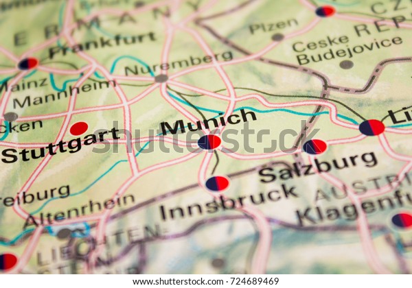 Map Munich Germany 2017 600w 724689469 