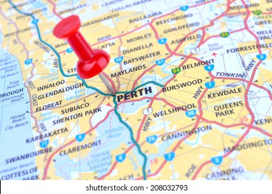 Map of Perth Australia
