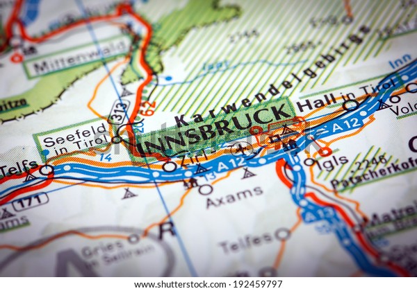 Map Photography Innsbruck City On 600w 192459797 