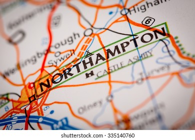 Map Photography Northampton City On 260nw 335140760 