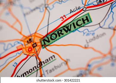 Map Photography Norwich City On 260nw 301422221 