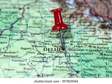 Map Pin Point New Delhi India Stock Photo 397859044 | Shutterstock