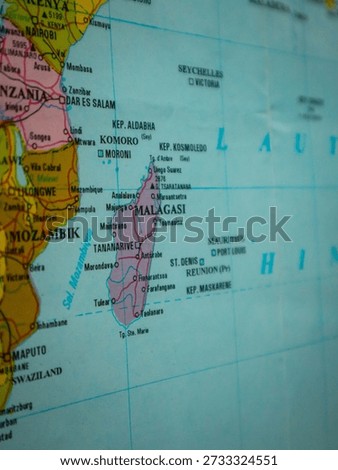 Map of the Republic of Malagasy