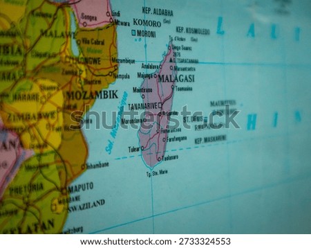 Map of the Republic of Malagasy