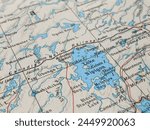 Map section highlights Lake Nipigon, Canada