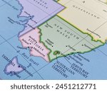 Map shows Tasmania, Victoria, and New South Wales, Australia