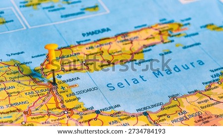 Map of Surabaya, East Java