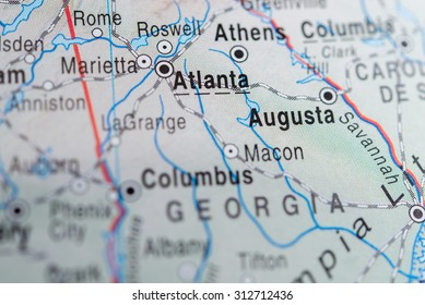 Map View Of Atlanta 