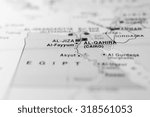 Map view of Cairo, Egypt.