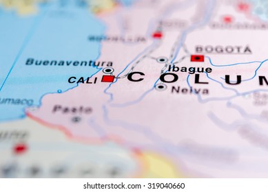 Map View Of Cali, Columbia.