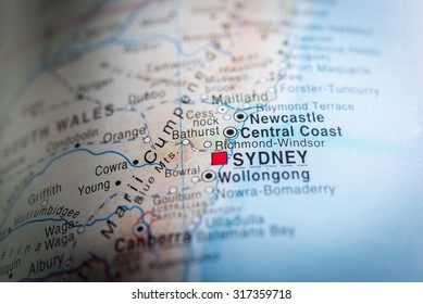 Central Coast Map Australia Map View Central Coast Australia Vignette Stock Photo 317359718 |  Shutterstock