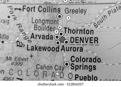 Map view of Denver City