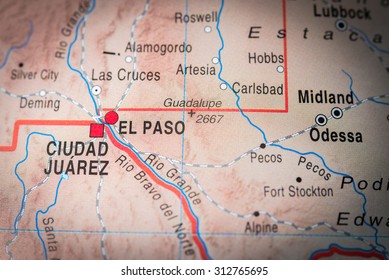 Map view of El Paso