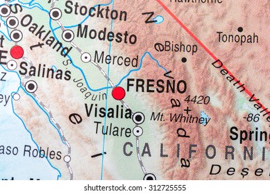 Map View Of Fresno