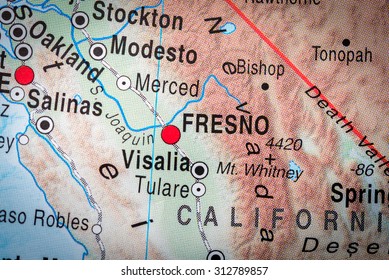 Map View Of Fresno