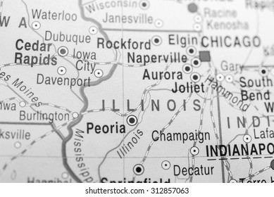 Map view of Illinois State