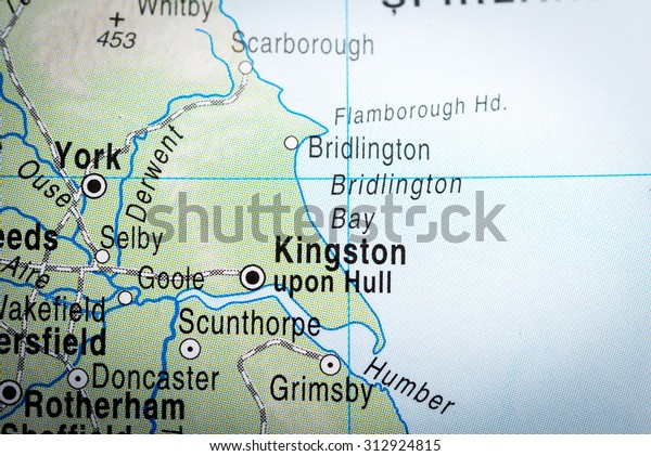 Map View Kingston Upon Hull Vignette Stock Photo Edit Now 312924815