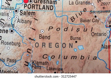 Map View Of Oregon State