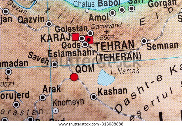 Map view of Tehran