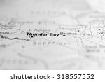 Map view of Thunder Bay, Canada.