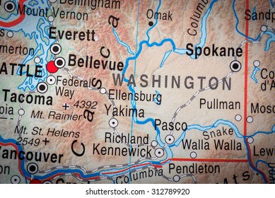 Map View Of Washington State