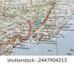 Map of Vladivostok, Russia, world tourism, travel destination, world politics, trade and economy