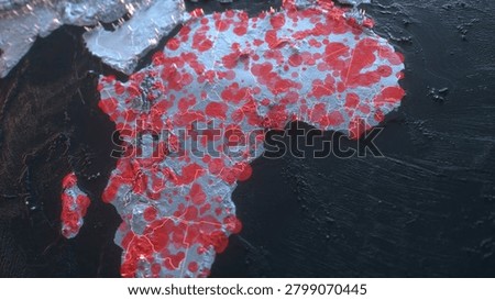 map world globe geography 3d animation planet global virus and war spread concept HD 4k