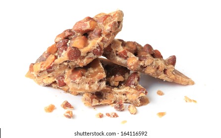 Maple Almond Crunch - Candy Made From Maple Syrup And Roasted Almonds.