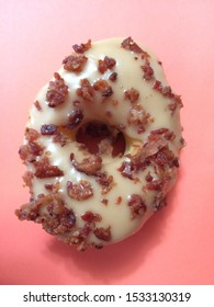 Maple Bacon Doughnut Close Up