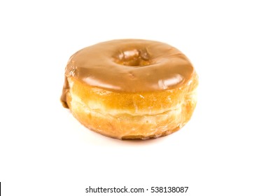 Maple Bar Donut Isolated On A White Background