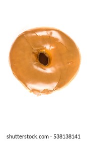 Maple Bar Donut Isolated On A White Background