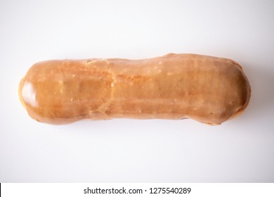 Maple Bar Or Long John On A White Background