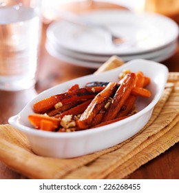 Maple Glazed Carrots With Walnuts