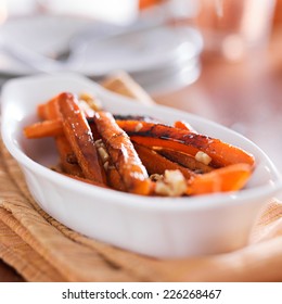 Maple Glazed Carrots With Walnuts