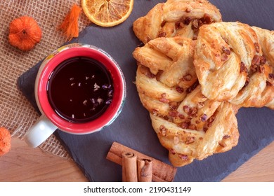 Maple And Pecan Plait Danish Pastry