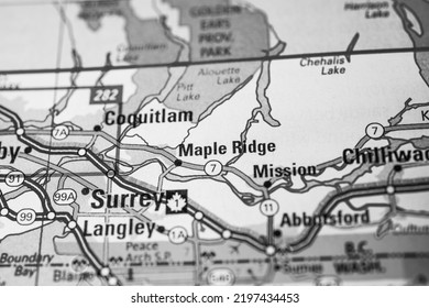 Maple Ridge On The Map Background