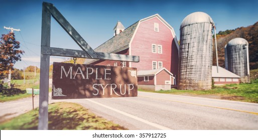 Maple Syrup Farm In Vermont