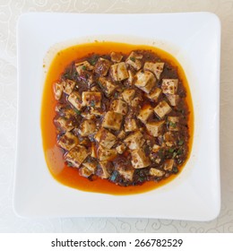 Mapo Doufu/ Mapo Tofu.