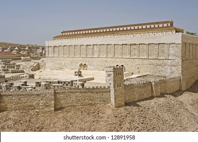 Maquette Of The Second Temple, Jerusalem.