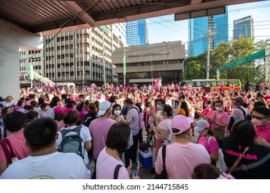 Mar 20, 2022 People Participating In The Presidential Campaign. Pasig City, Metro Manila, Philippines