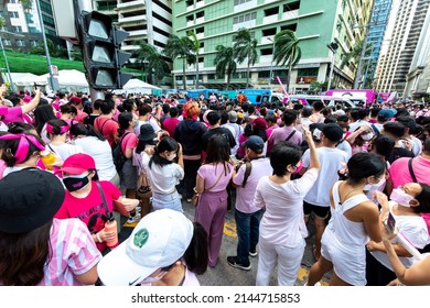 Mar 20, 2022 People Participating In The Presidential Campaign. Pasig City, Metro Manila, Philippines