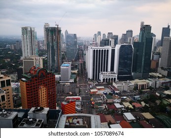 Mar 29,2018 Makati City Landscape From Im Hotel, Manila, Philippines