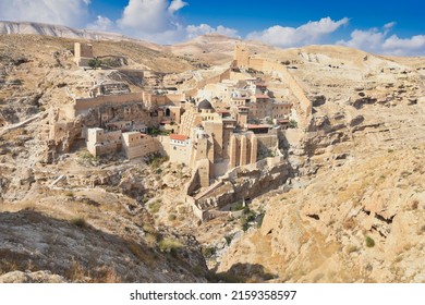 Mar Saba Monastery Located In Jericho Palestine 