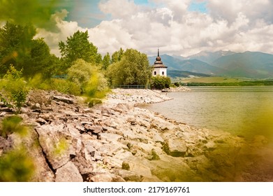 Liptovská Mara is a water reservoir in the Liptov region below the Tatras in Slovakia - Shutterstock ID 2179169761