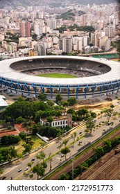 The Maracana Stadium was opened in 1950 to host the FIFA World Cup and this picture shows it under renovations in preparation for the 2013 FIFA Confederations Cup - Shutterstock ID 2172951773