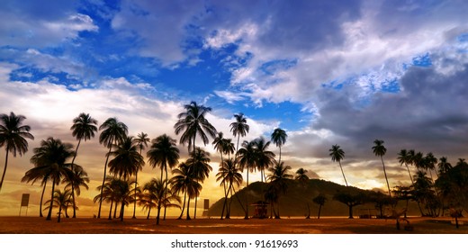 Maracas Beach Panorama - Trinidad and Tobago
