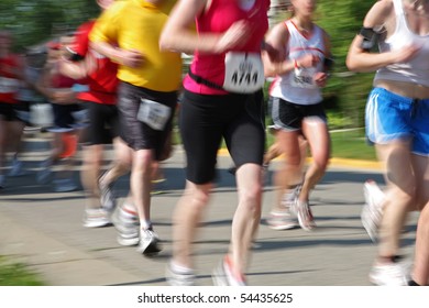 Marathon (motion Blur) Bib Numbers Have Been Changed